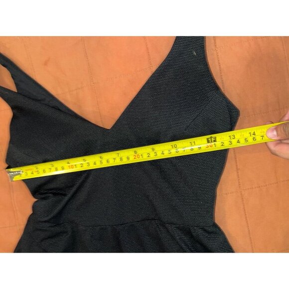 SPANX shape Shaping Piqué Pull-On Swim Dress Black Size M Womens - Picture 8 of 9